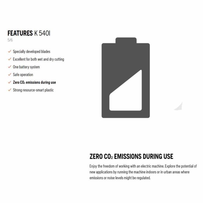 Husqvarna K540i Battery Saw Kit - Image 6