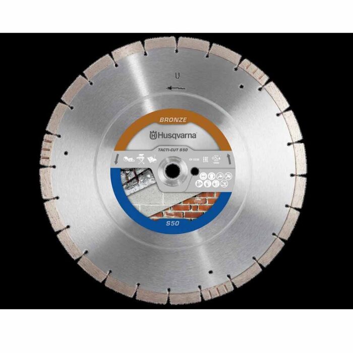 Husqvarna 350mm 14" Diamond Cutting Disc - Block, Brick, Low Reinforcement in Concrete, Soft/Medium Hard Cured Concrete Blade